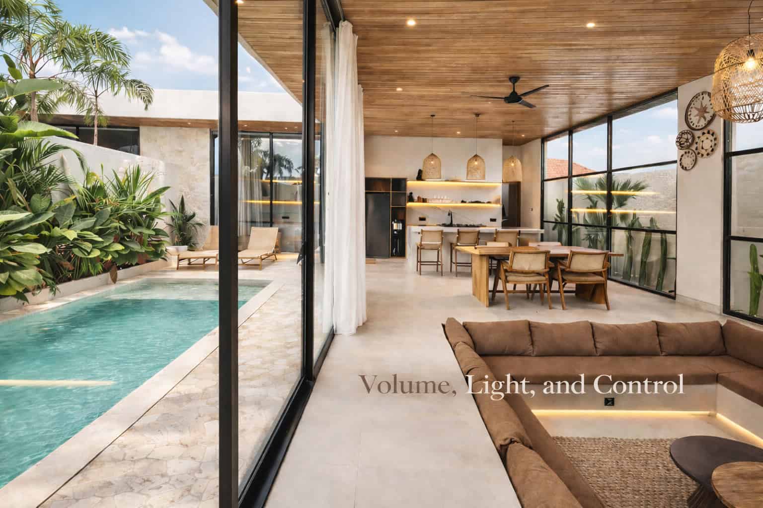 Refined Modern Villa Private 3BR Residence in Munggu